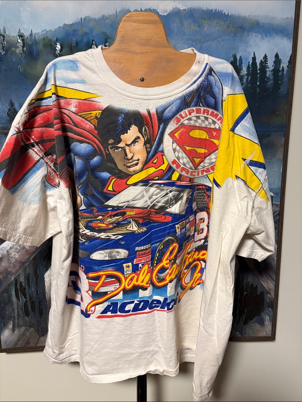 NASCAR Dale Earnhardt Jr Superman T-shirt